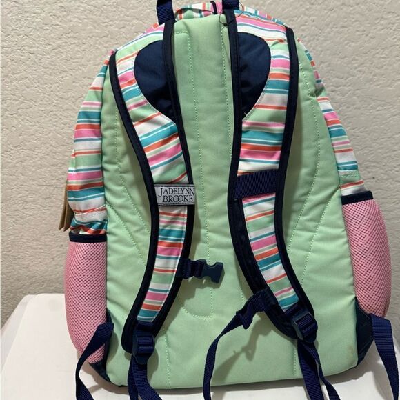 Jadelynn Brooke Backpack  in Pink Stripe New condition - Picture 6 of 12